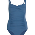Maillot de bain Shaping Scallop, Bleu