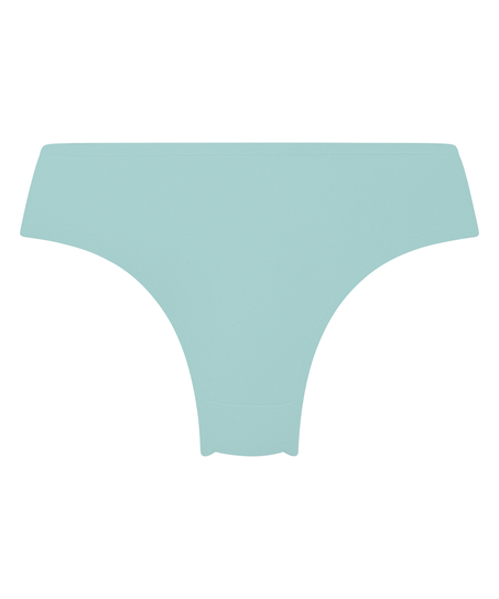 Slip br&eacute;silien Invisible Lace Back, Bleu