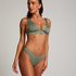 Triangel bikinitop Scallop, Groen