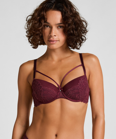 Soutien-gorge &agrave; armatures pr&eacute;form&eacute; Isadora, Rouge