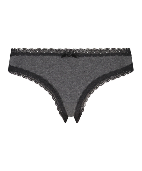 Slip brésilien coton, Gris