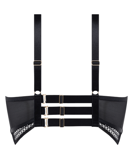 Niet-voorgevormde longline beugel bh Missy, Zwart