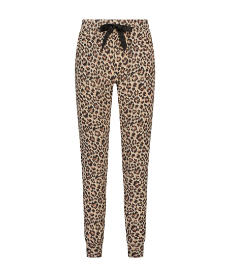 Broek Brushed Jersey, Beige