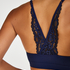 Naadloze bralette Rose, Blauw