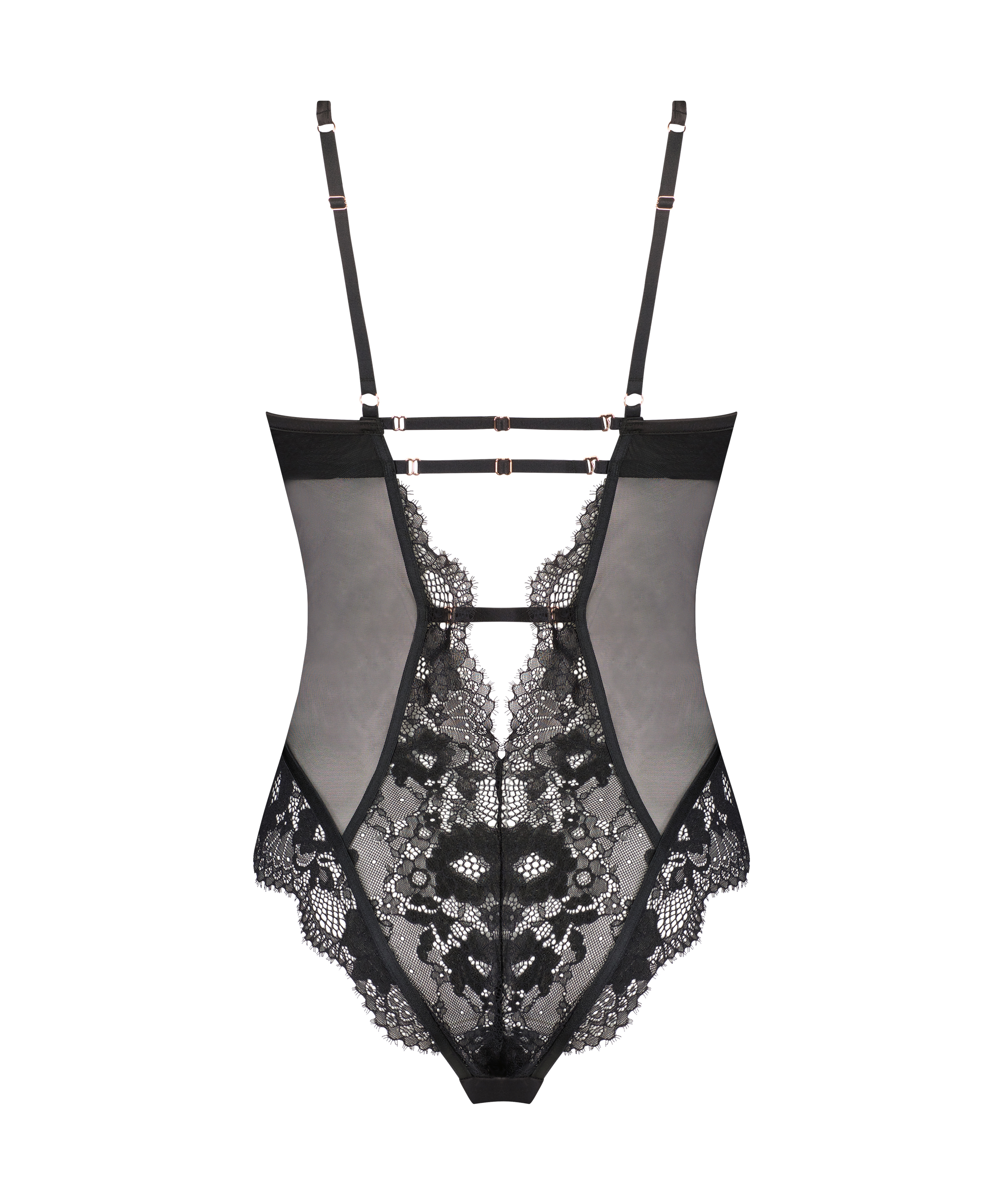 Body &agrave; armatures Gabrielle, Noir, main