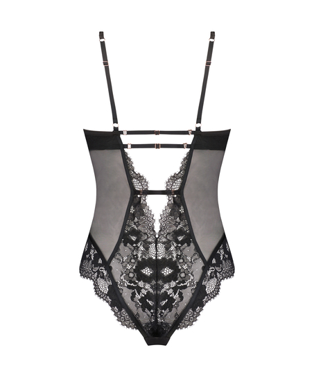 Body &agrave; armatures Gabrielle, Noir