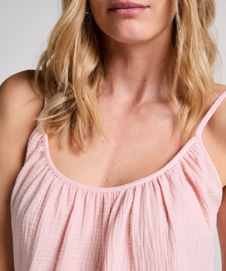 Cami en mousseline, Rose