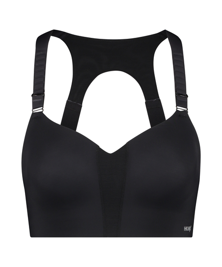 HKMX Soutien-gorge de sport The All Star Xtreme Maintien niveau 2, Noir