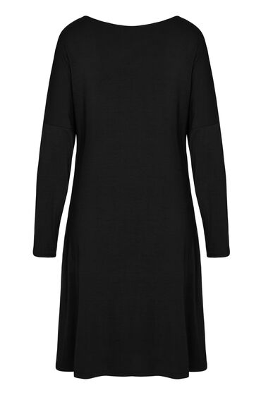 Hunkemöller Nightshirt Jersey Essential Zwart, foto 2