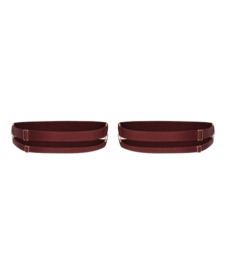 Jarretelles &eacute;lastiques pour jambes, Rouge