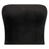 Bandeau top Velours, Zwart
