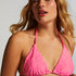 Haut de bikini triangle Hula, Rose