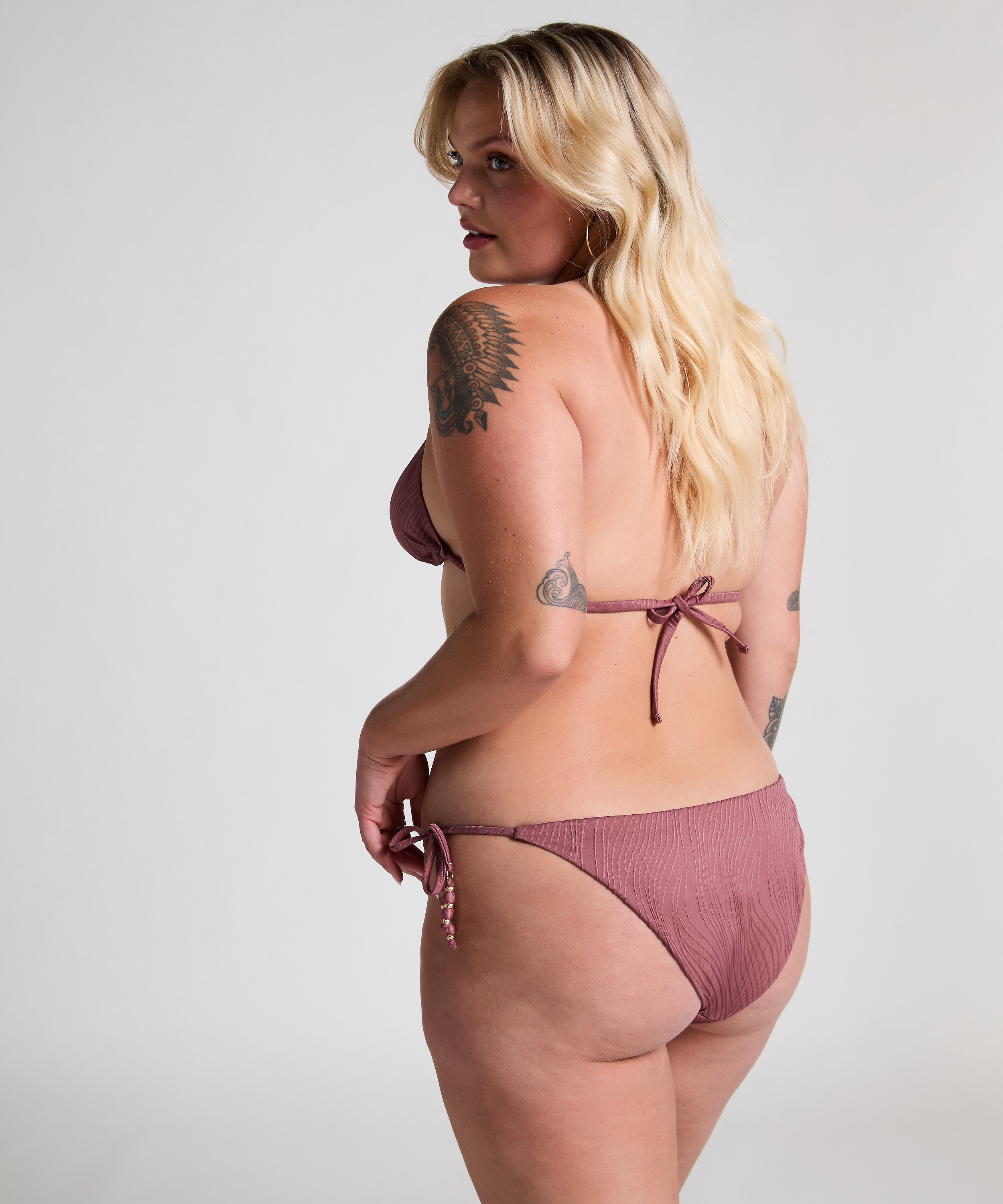 Hoog uitgesneden Bikinibroekje Cozumel, Paars, main