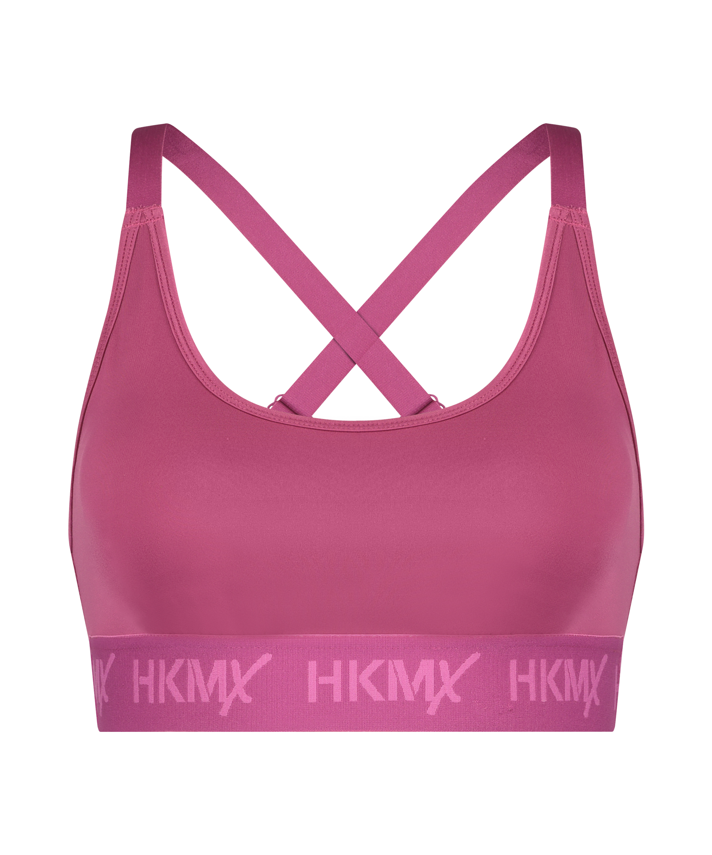 HKMX sport bh The Crop Logo Level 1, Roze, main