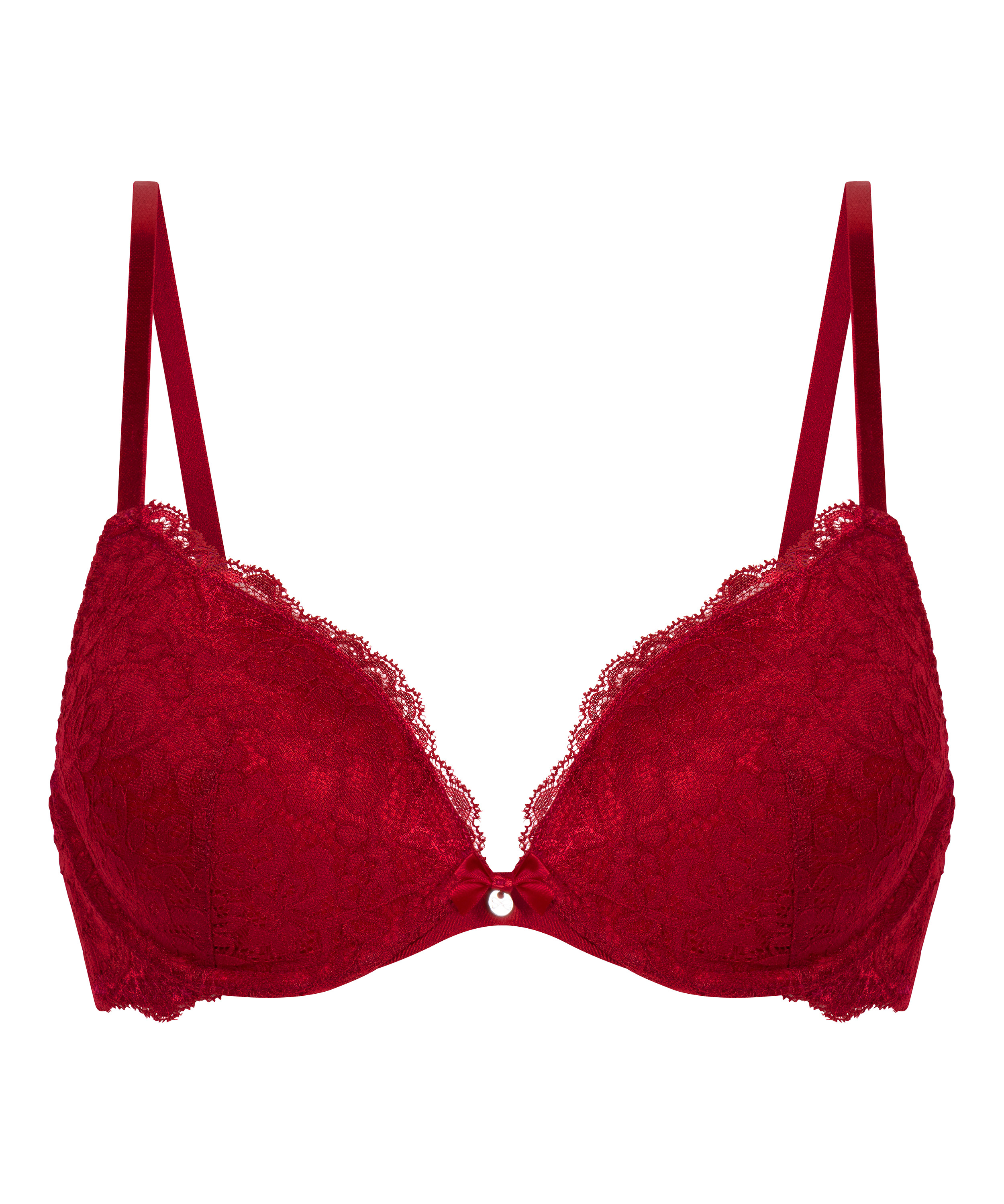 Soutien-gorge &agrave; armatures pr&eacute;form&eacute; push-up Marine, Rouge, main