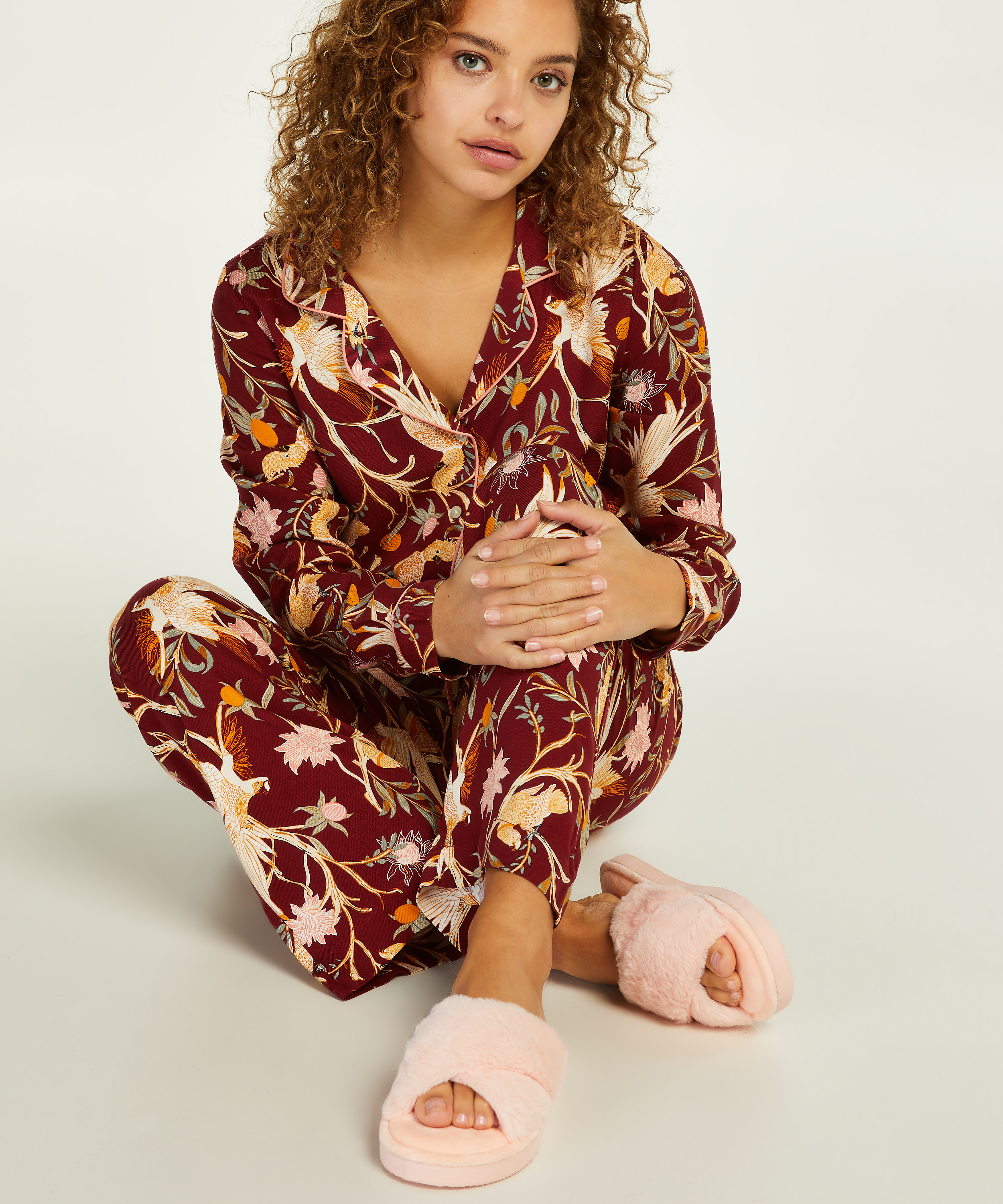 Pantoufles Fake Fur, Rose, main