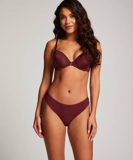 String Invisible Lace back, Pourpre