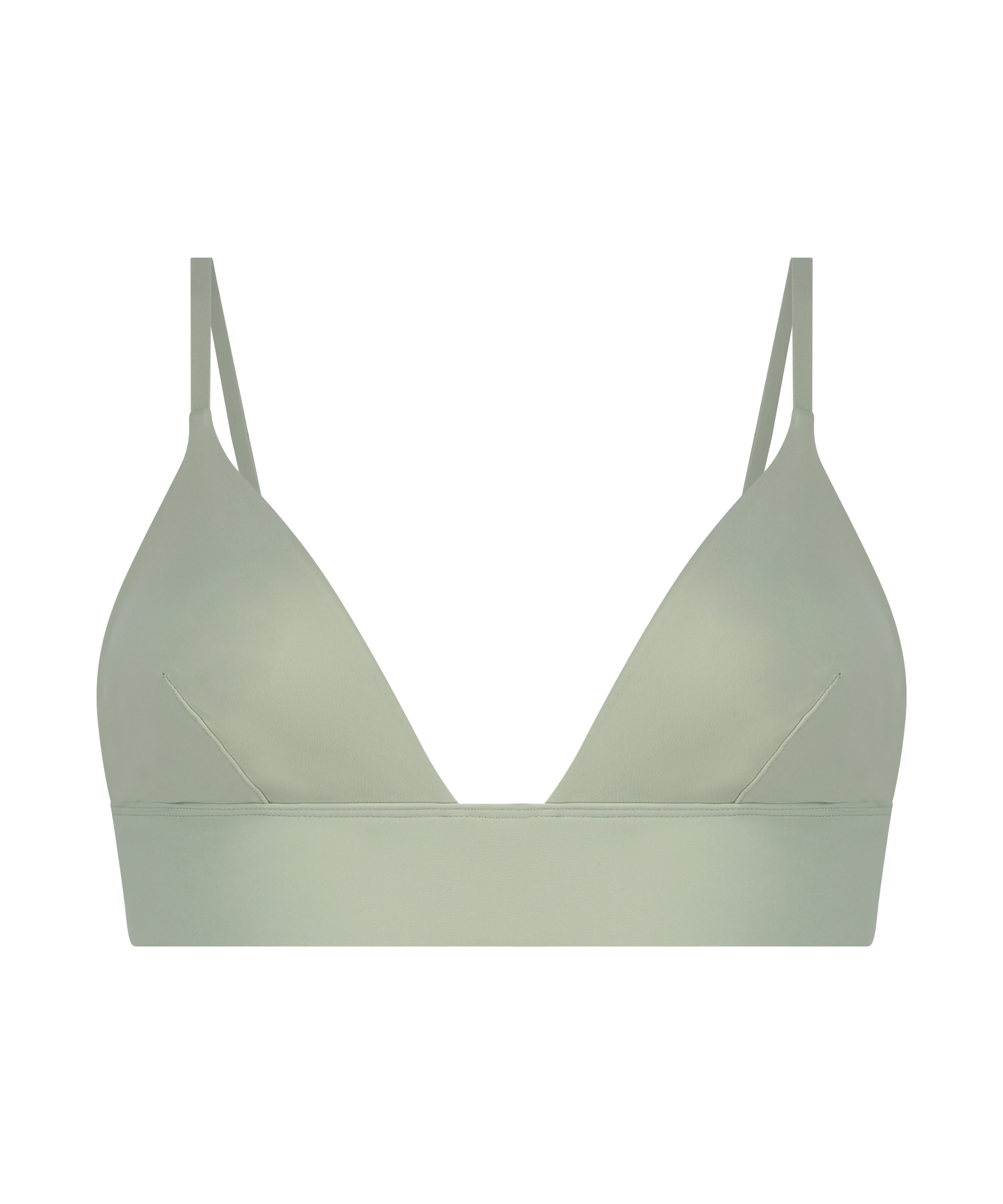 Triangel bralette Smooth, Groen, main