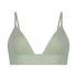 Triangel bralette Smooth, Groen