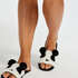 Slippers Panda, Zwart