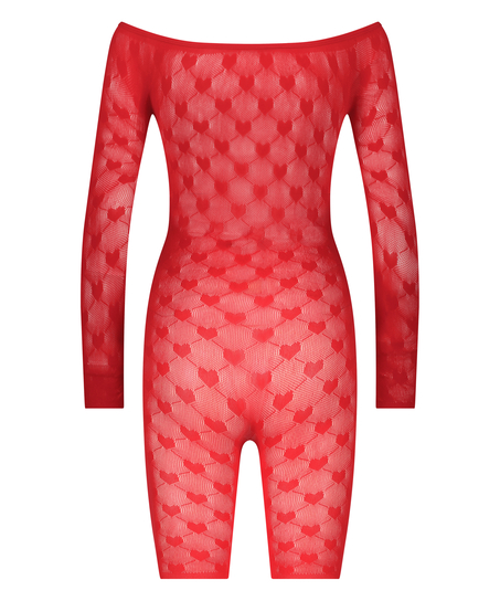 Private playsuit Heart, Rood