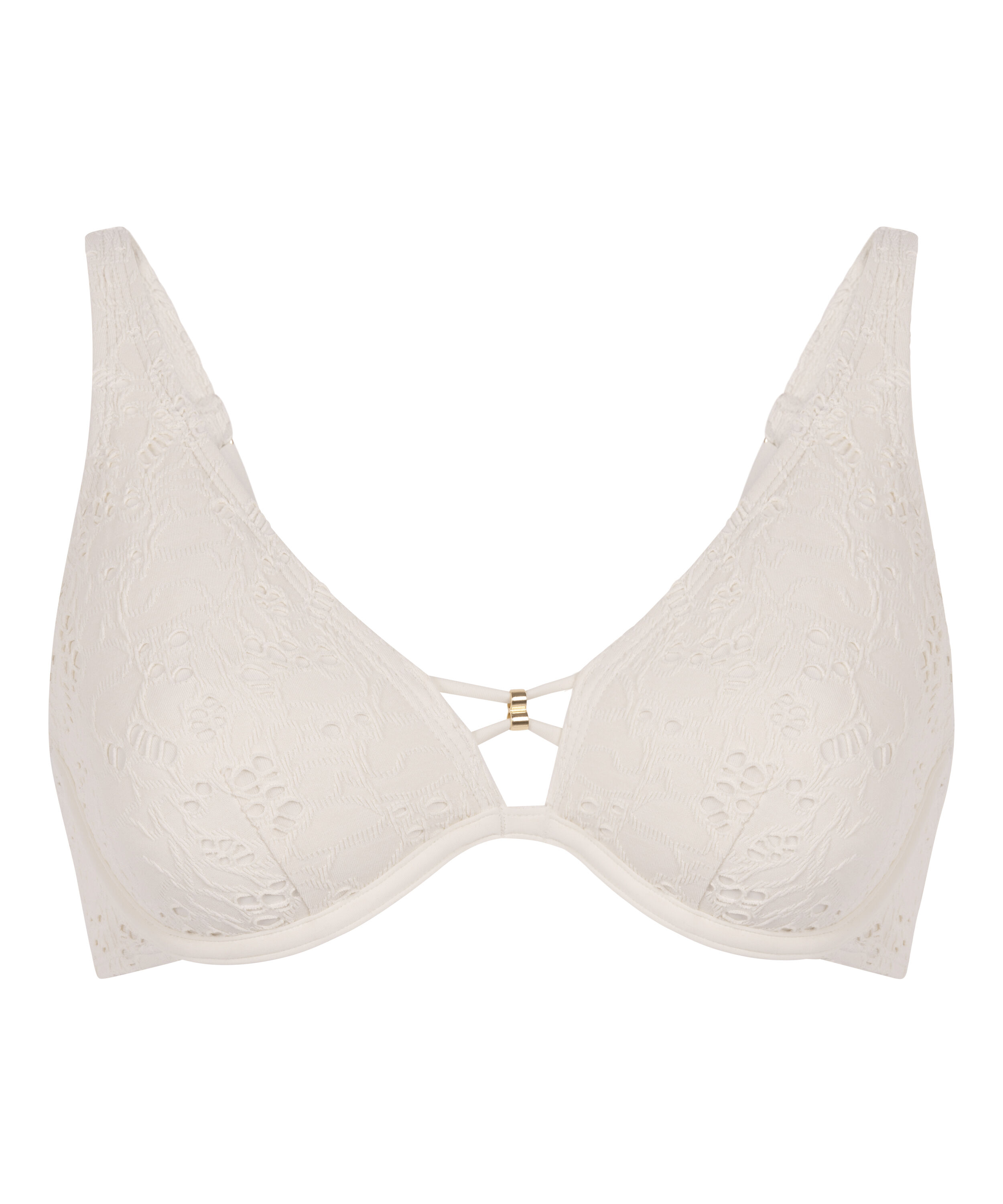 Haut de bikini Crochet, Blanc