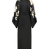 Kimono Satijn Bloom, Zwart