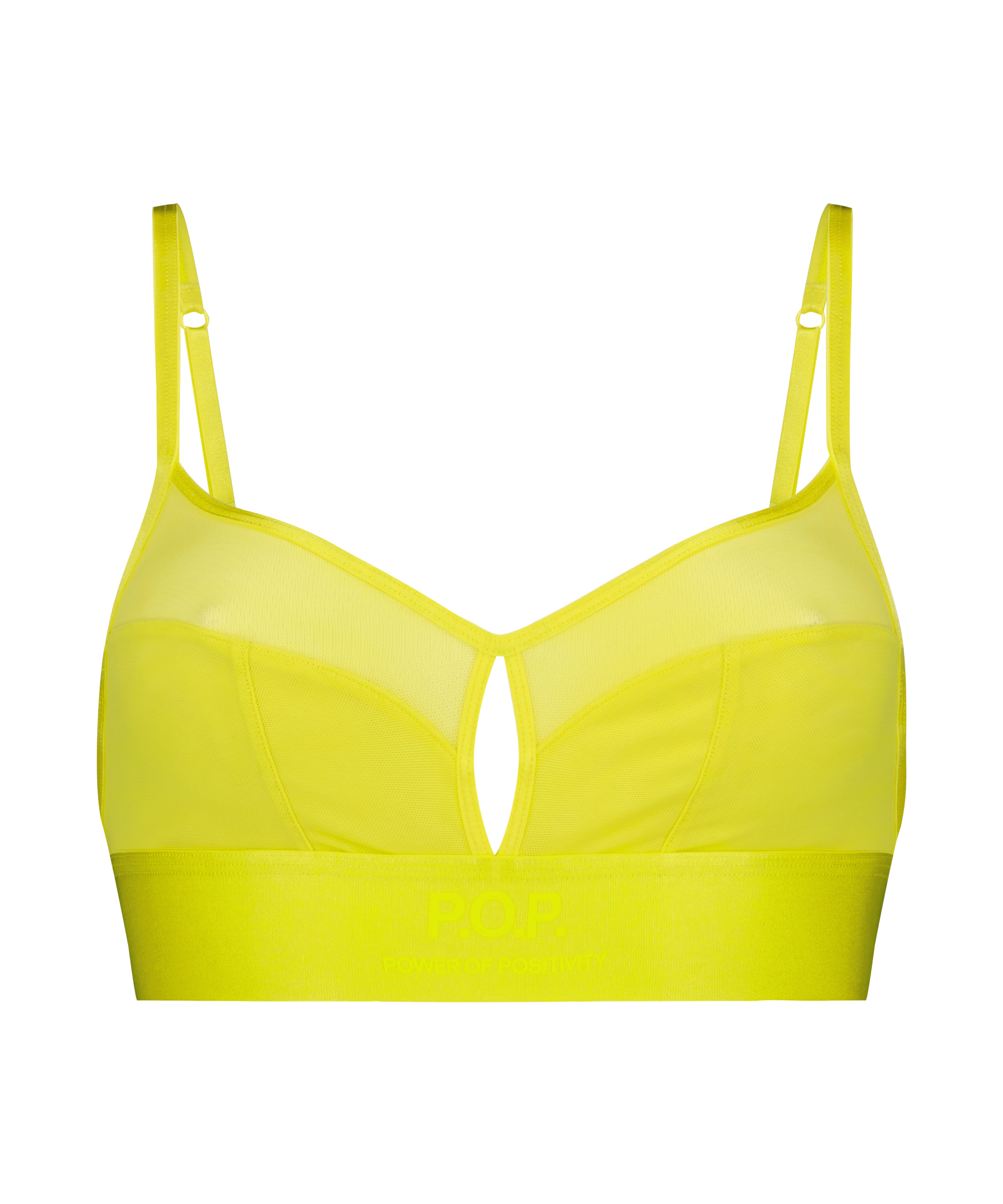 Bustier en maille Flexing, Jaune, main
