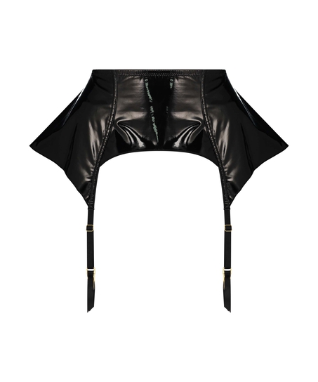 Private Jarretel Wetlook, Zwart