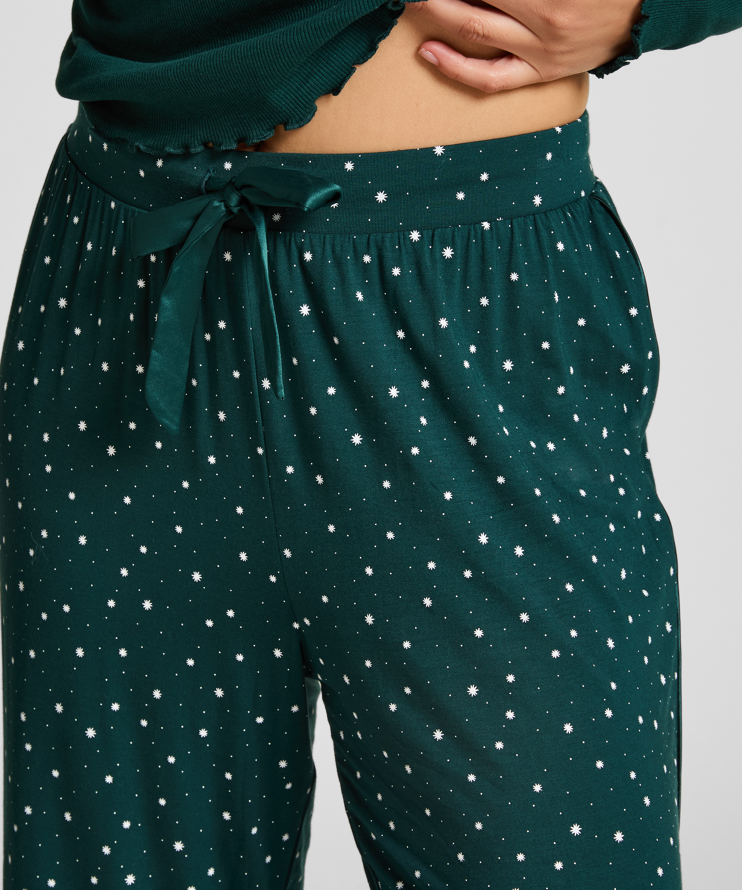 Pantalon de pyjama Jersey, Vert, main
