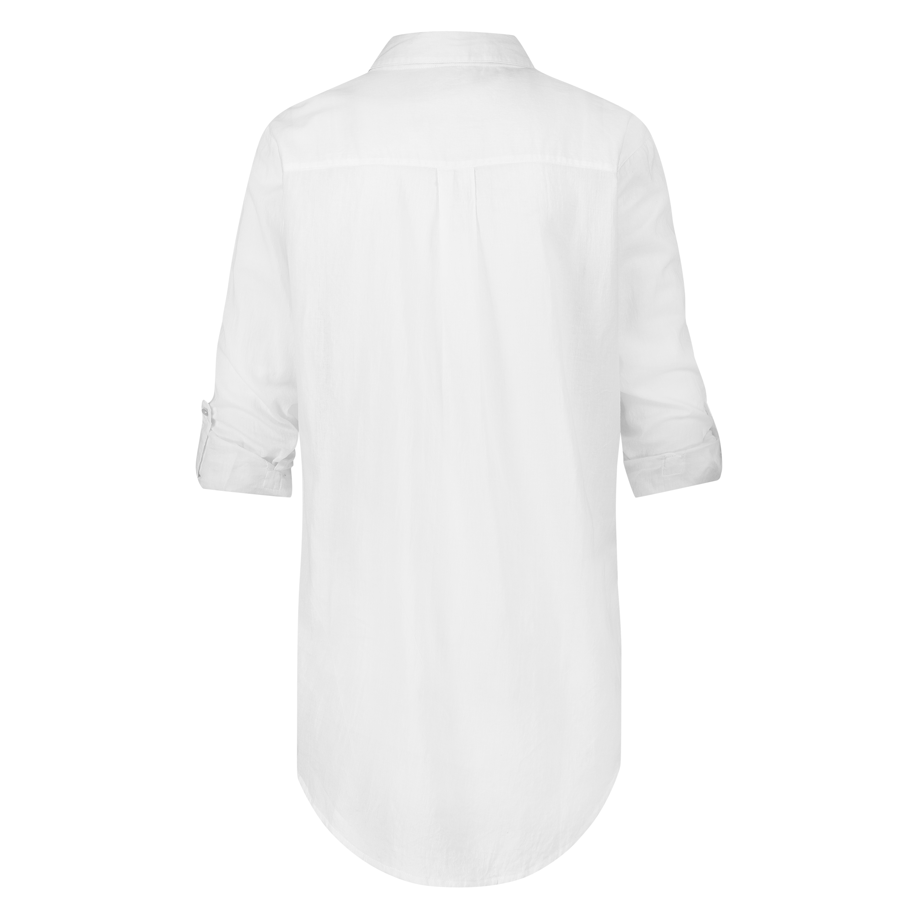 Chemise Boyfriend, Blanc, main