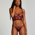 Soutien-gorge rembourr&eacute; &agrave; armatures longline Malika, Rouge
