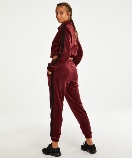HKMX Sport broek Velours, Rood