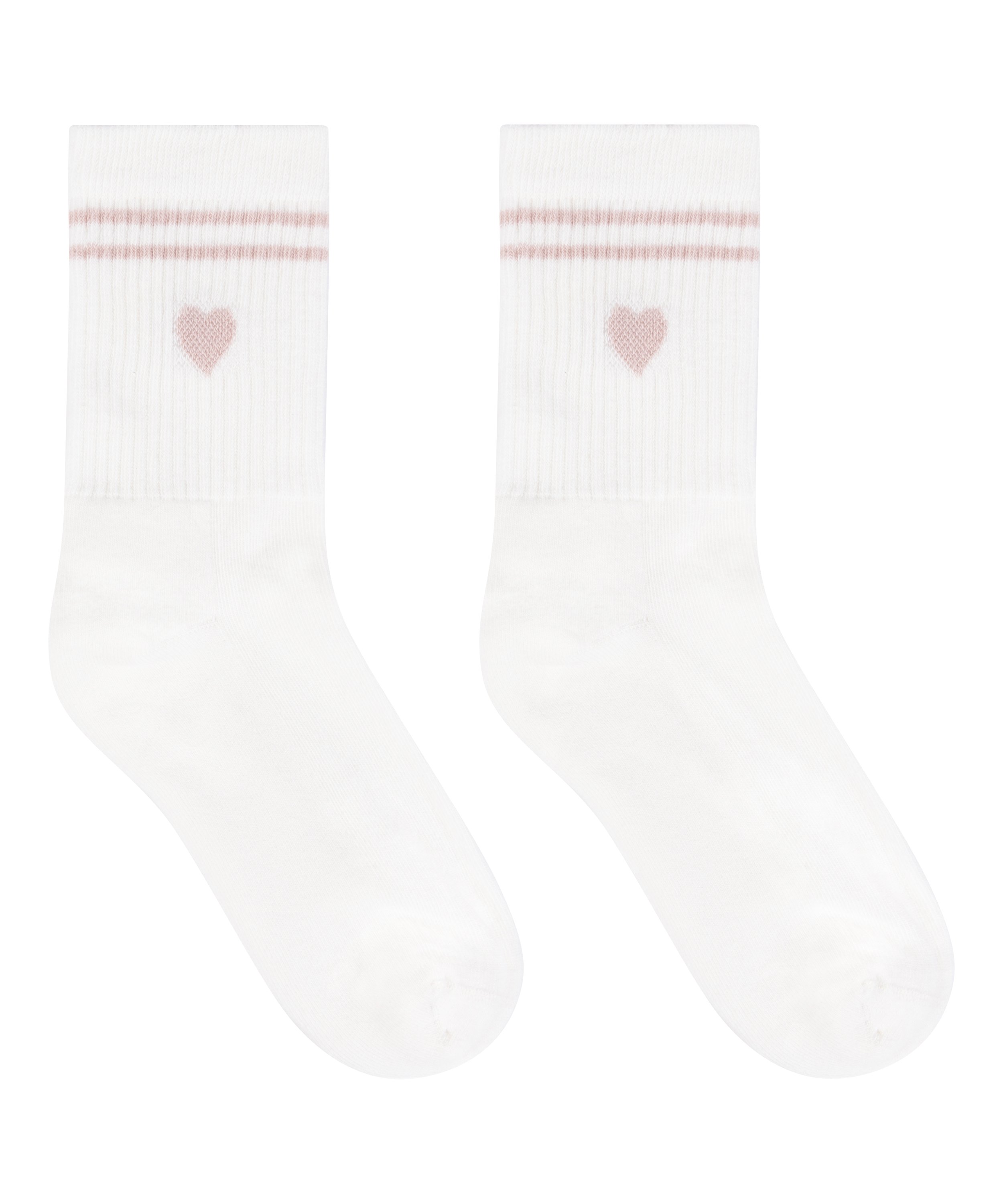 Chaussettes courtes en coton, Blanc, main