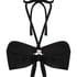 Bandeau bikini top Bahamas, Zwart