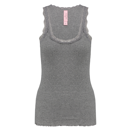 Top Rib Cami lace, Gris