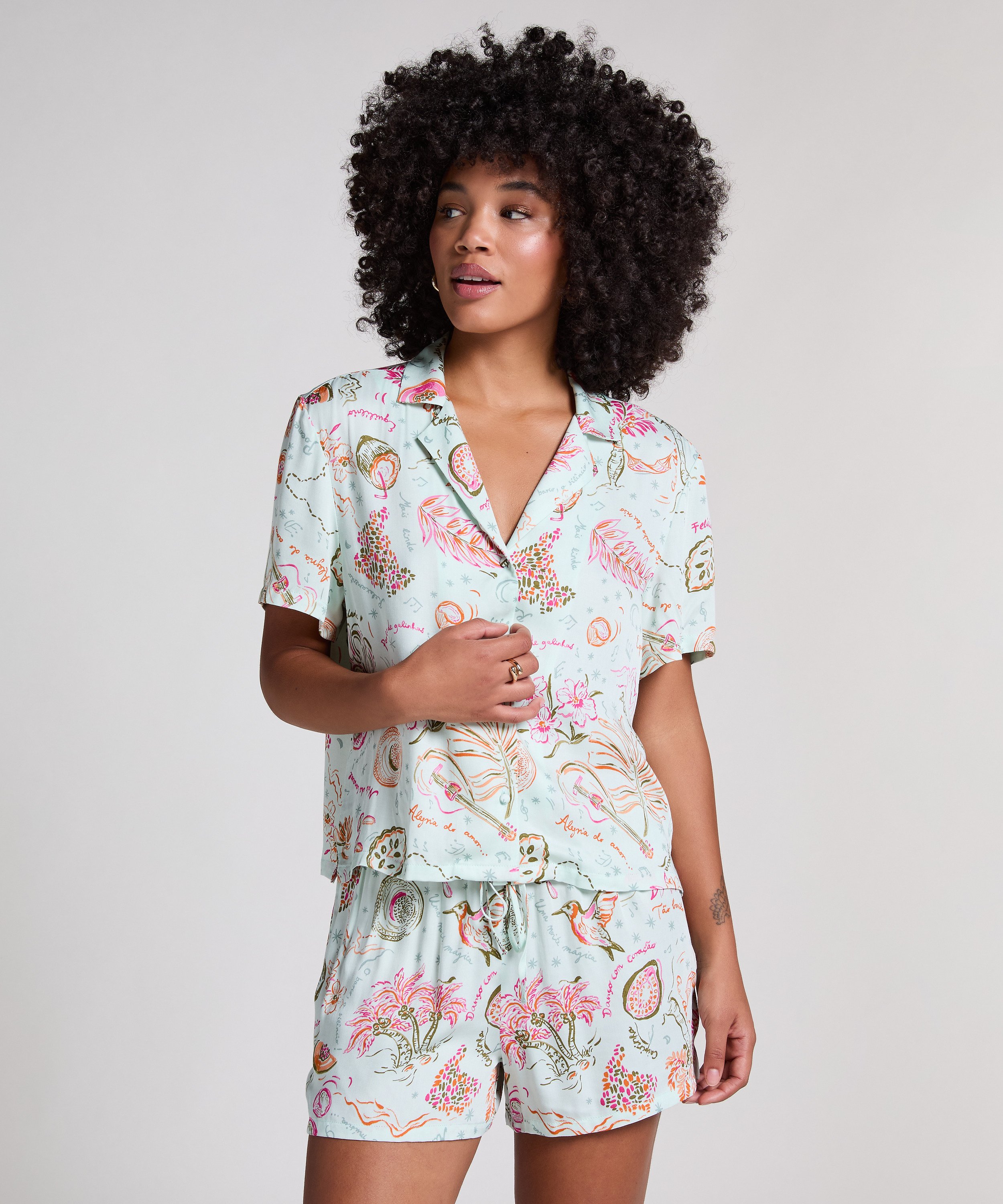 Jacket Satin, Groen, main