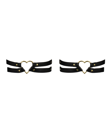 Porte-jarretelles Private Hold up Heart, Noir