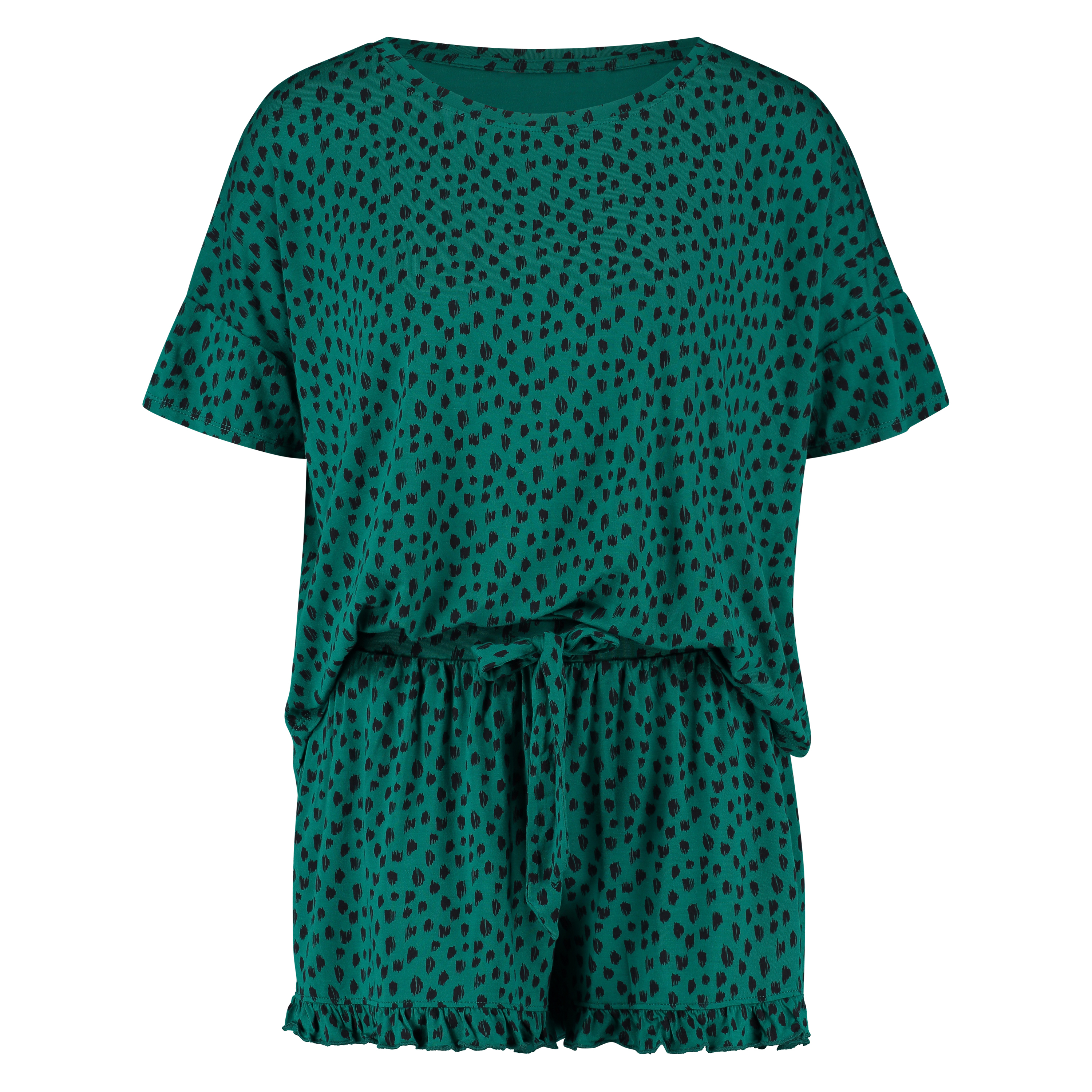 Korte pyjama set, Groen, main