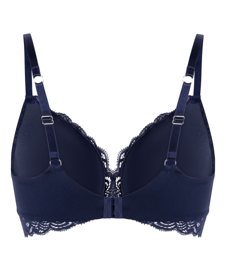Soutien-gorge sans armatures pr&eacute;form&eacute; Andrea, Bleu