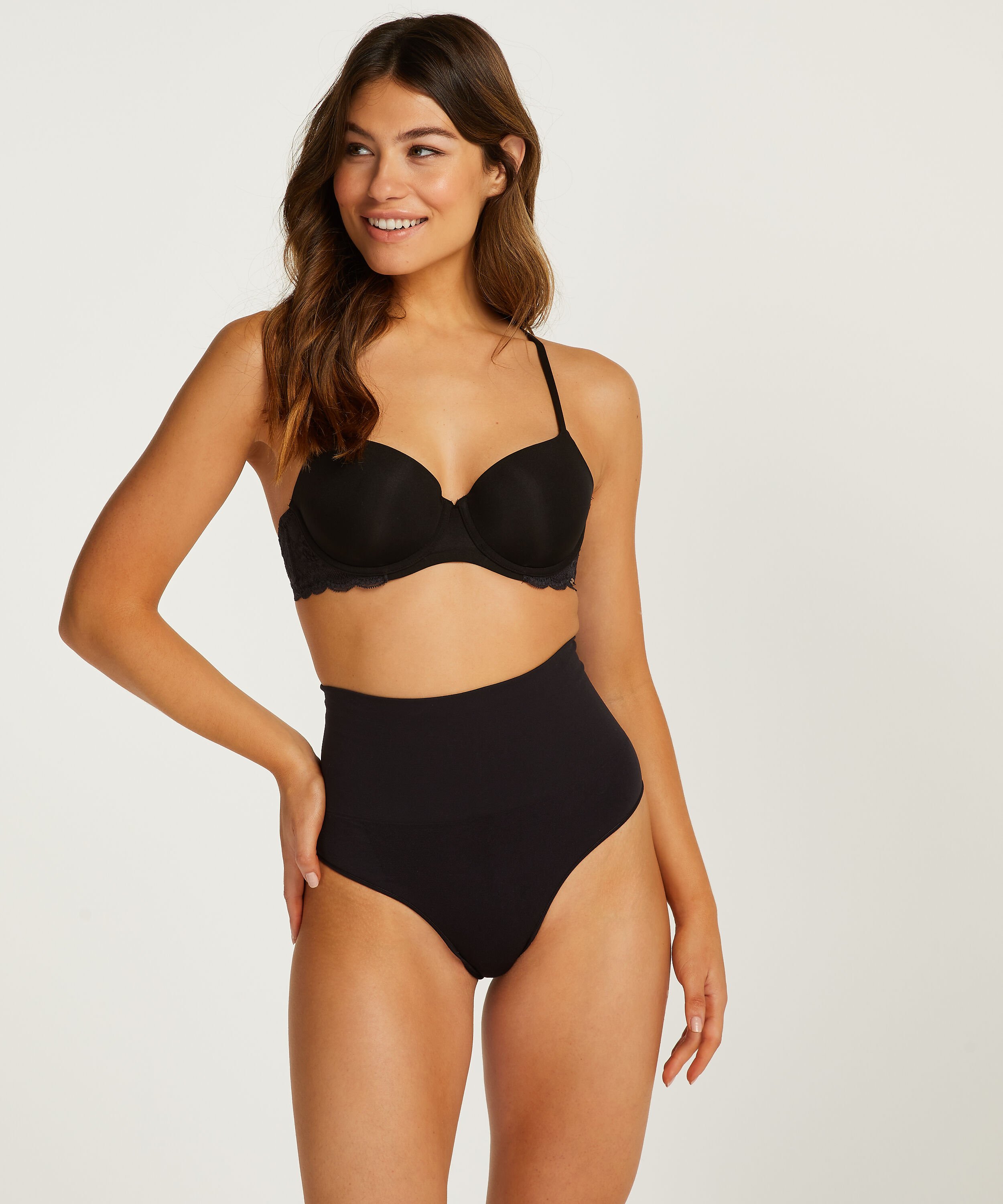 String raffermissant taille haute sans coutures