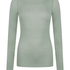 super soft Boothals shirt met Cashmere, Groen