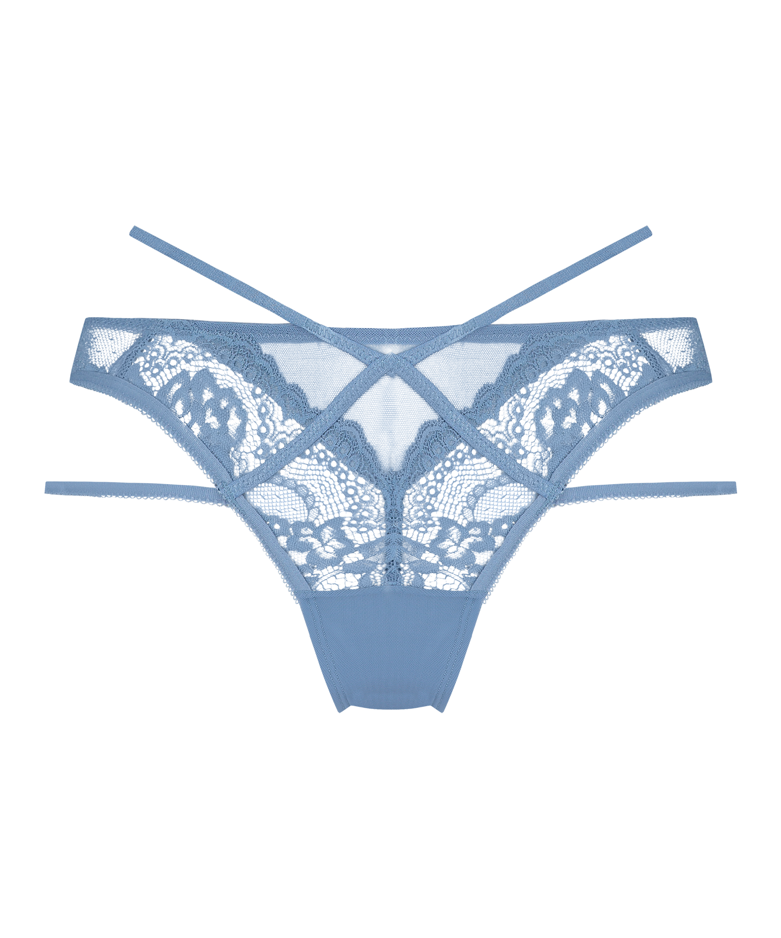 Slip br&eacute;silien Amala, Bleu, main