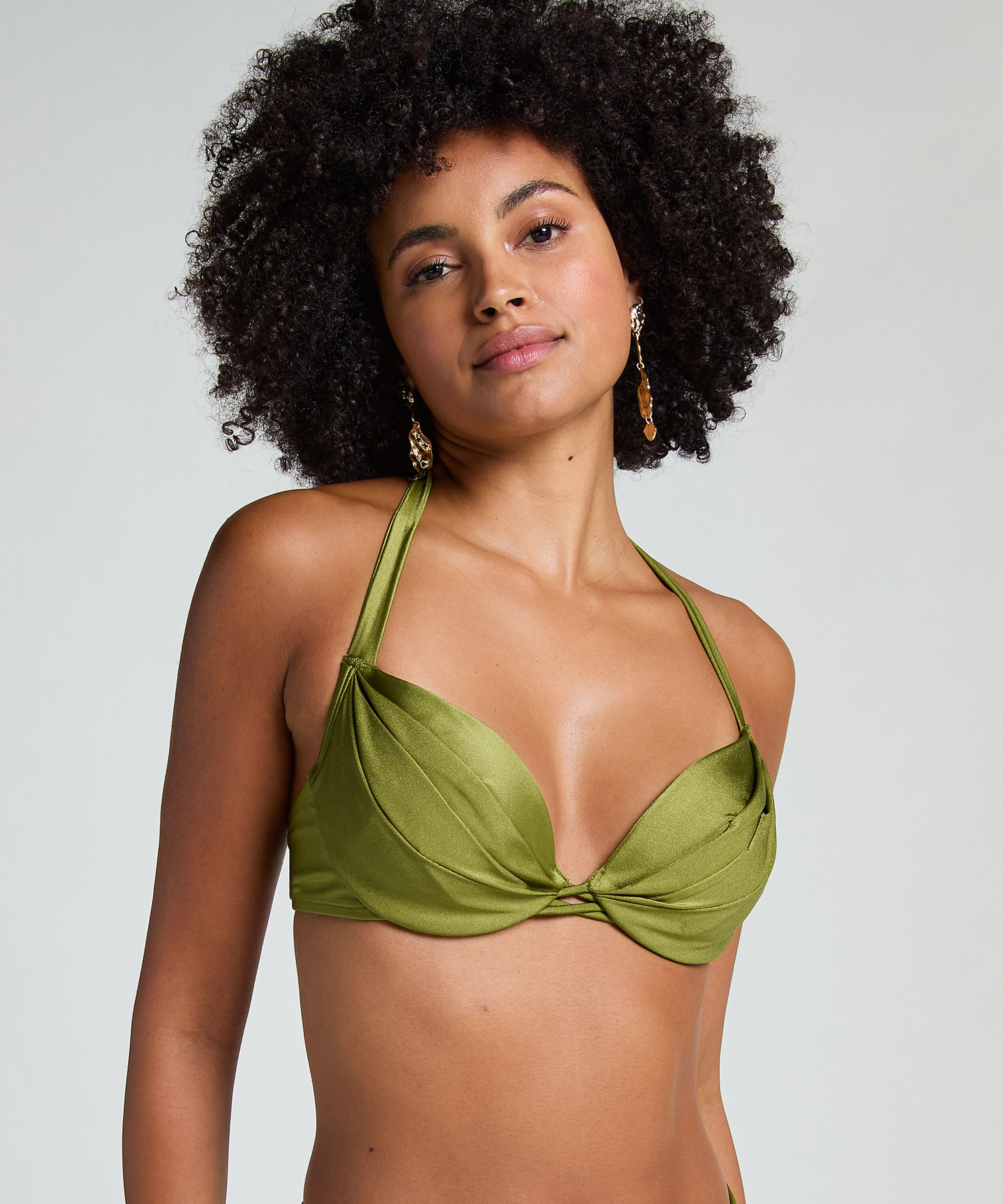 Holbox Bikinitop, Groen