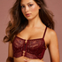Soutien-gorge à armatures semi-préformé longline  Lara, Rouge