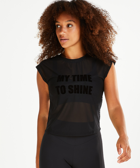 Top de sport HKMX Time to shine, Noir