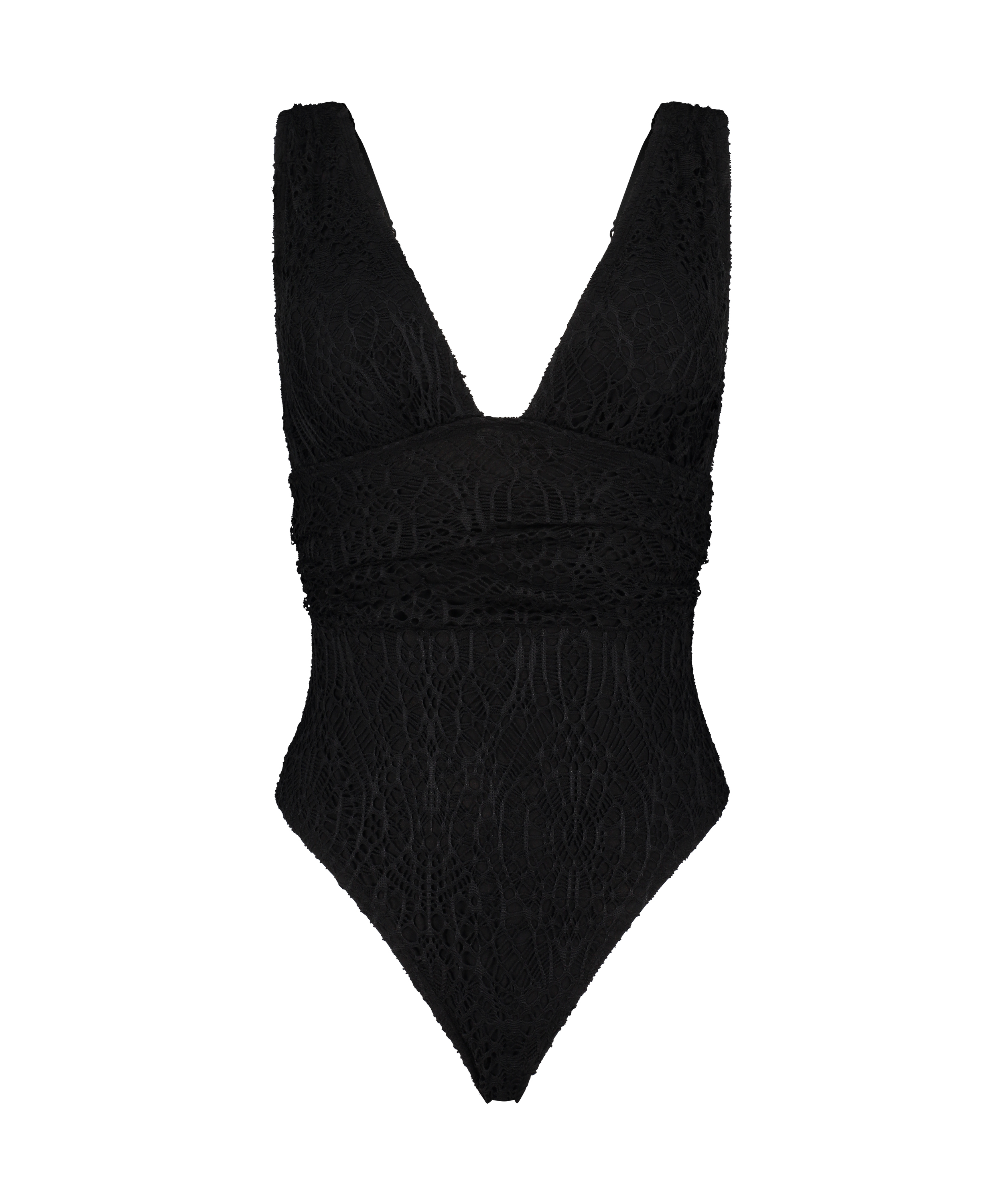 Maillot de bain Crochet, Noir, main