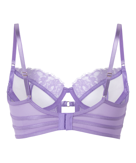 Soutien-gorge &agrave; armatures non-rembourr&eacute; longline Nienke, Pourpre