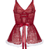 Beugel slipdress Sexy Santa, Rood