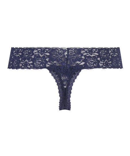 String Floral lace, Blauw